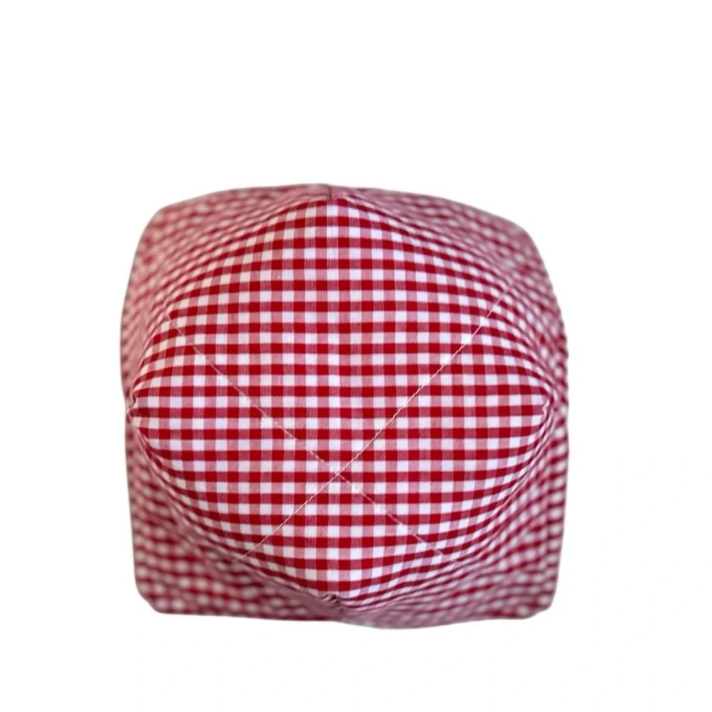 Hand Crafted Red Gingham Microwave Bowl Cozy 100% Cotton